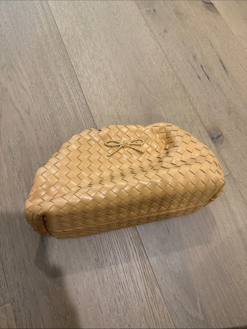 Maeve The Frankie Mini Clutch: Woven Bow Edition